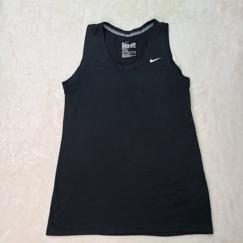 Nike Womens Dri-Fit Regular Poly Legend Training Tank Top Black Medium